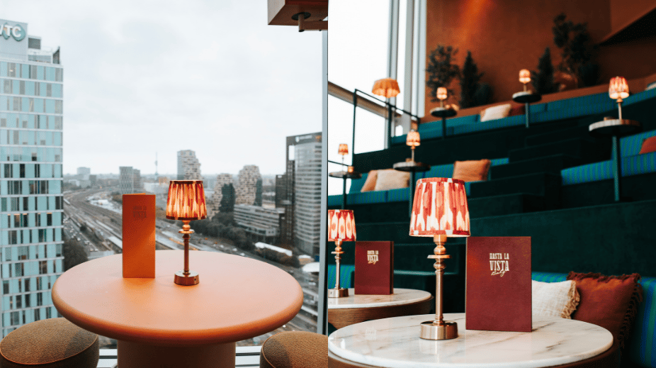 Hasta La Vista Amsterdam Nieuwe rooftop: Hasta La Vista, Baby aan Amsterdamse Zuidas is geopend